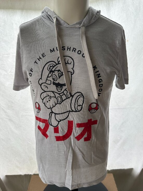 Nintendo Other - Super Mario Mushroom Kingdom Men's Hoodie Shirt Small Cotton Polyester Nintendo